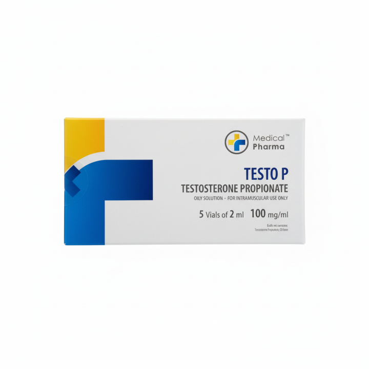 Buy Testosterone Propionate 5 vials of 2 ml 100mg/ml MEDICAL PHARMA in Europe. €28.00