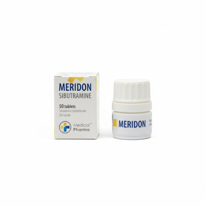 Buy Meridon Sibutramine 50tab 20mg/tab MEDICAL PHARMA in Europe. €50.00
