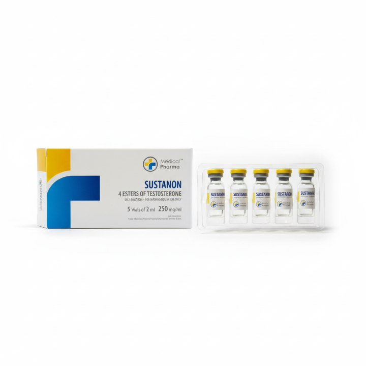 Buy Sustanon 5 vials of 2ml 250mg/ml MEDICAL PHARMA in Europe. €40.00